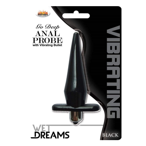 [HP-2941] Go Deep Anal Probe with Vibrating Bullet - Wet Dreams - Hottproducts unlimited (Negro)