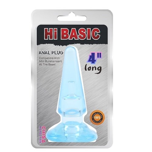 [CN-331424162] Anal Plug 4" - Hi Basic - Chisa Novelties (Azul)
