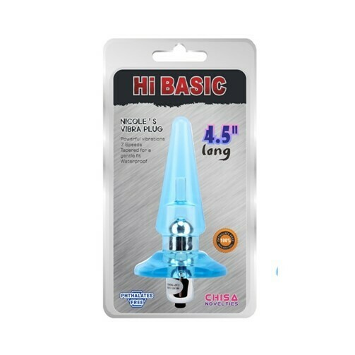 [CN-371410502] Nicole´s Vibra Plug - Hi Basic - Chisa Novelties (Azul)