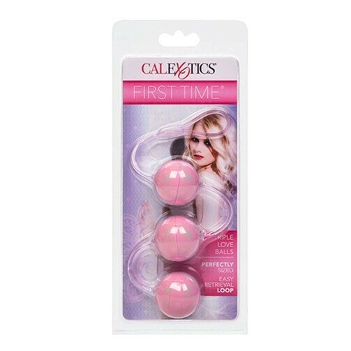 [SE-0004-37-2] Triple Love Balls - First Time - Calexotics (Rosa)
