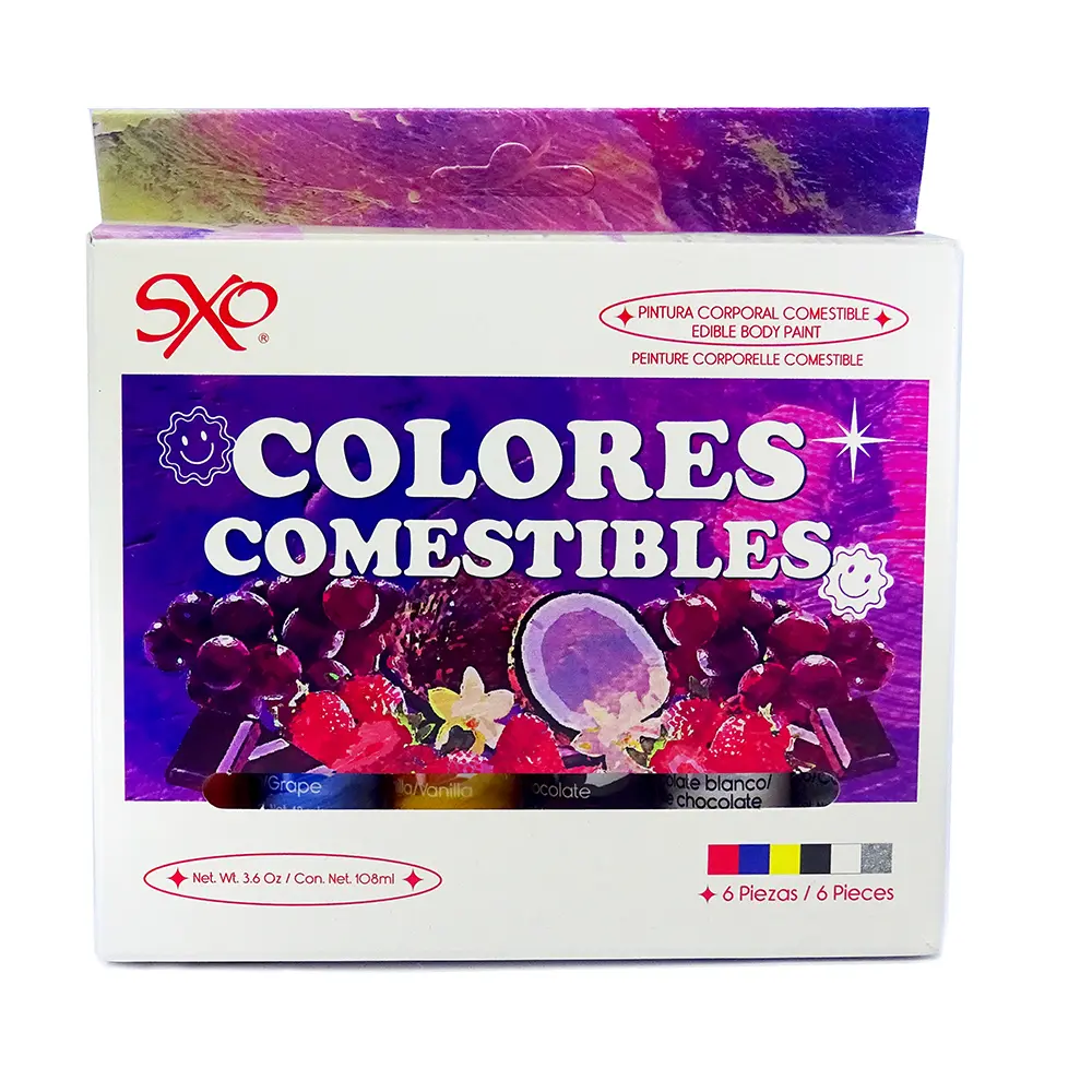 Colores Comestibles SXO - Kit de 6 piezas