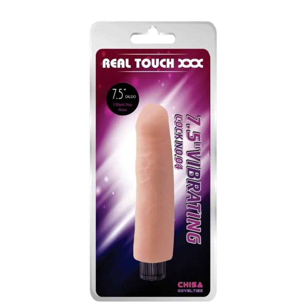 7.5" Vibrating Cock No.04 - Real Touch XXX - Chisa Novelties
