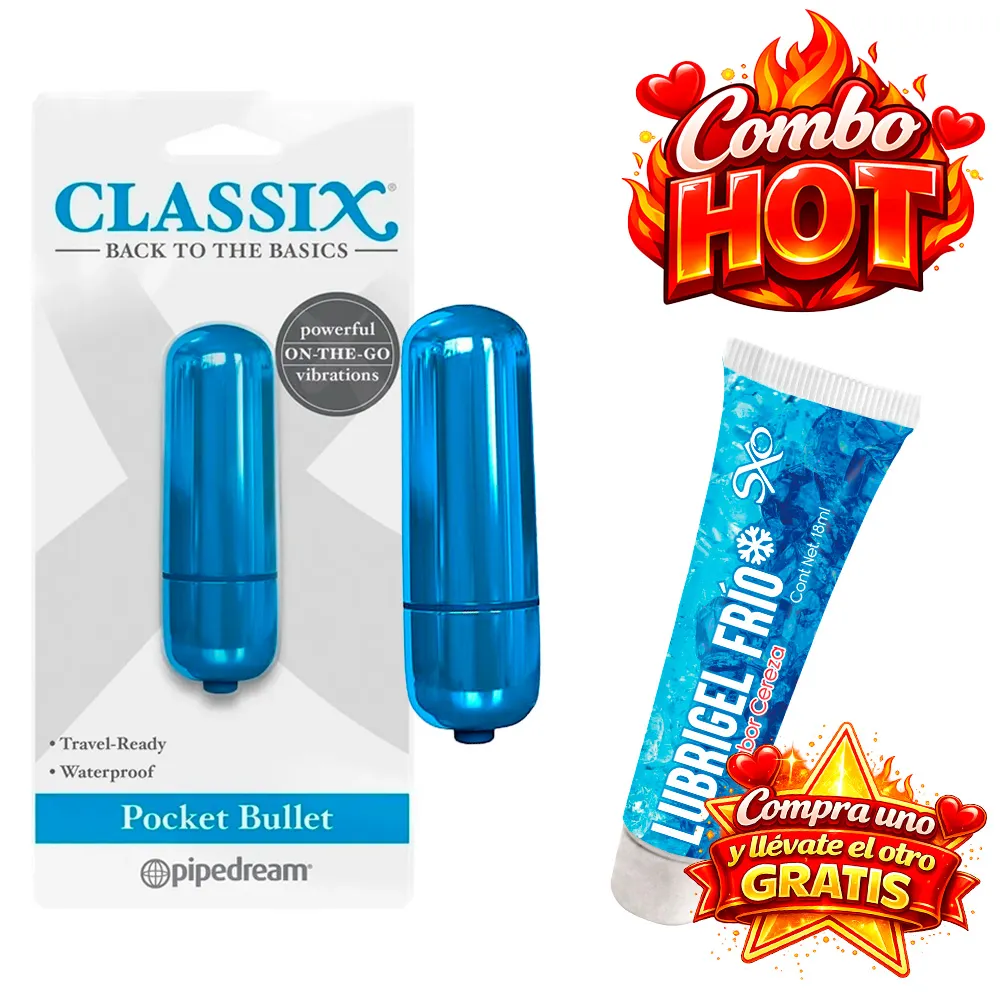 [PD1960-14] Pocket Bullet - Classix - Pipedream (Azul)