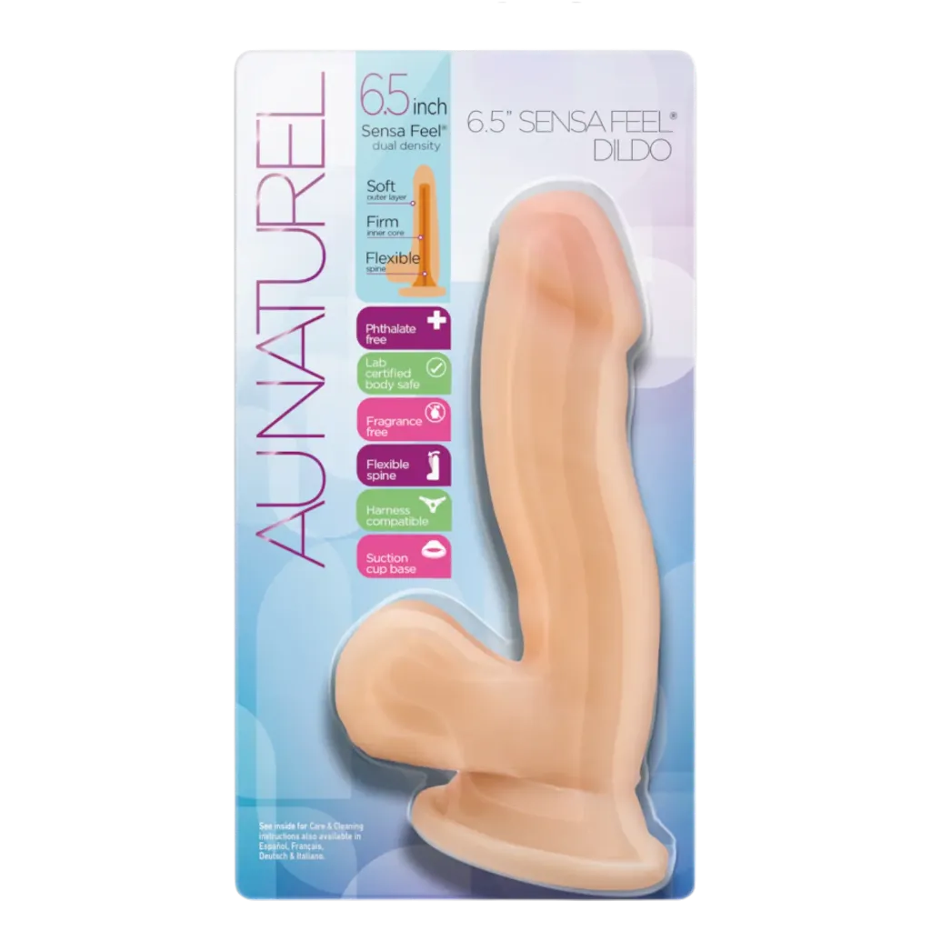 [BL-36493] 6.5" Sensa Feel Dildo - Aunaturel - Blush Novelties