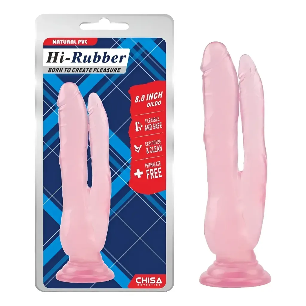 Hi-Rubber 8.0" Dildo - Chisa Novelties