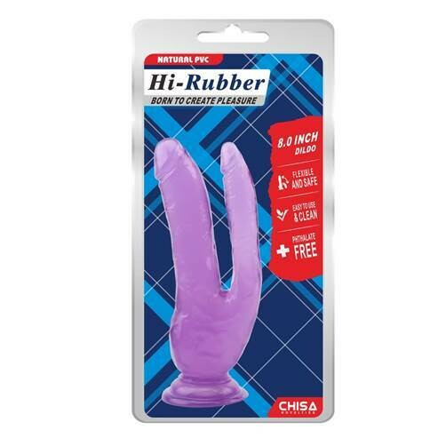 [CN-711916426] Hi-Rubber 8.0" Dildo - Chisa Novelties (Rosa)