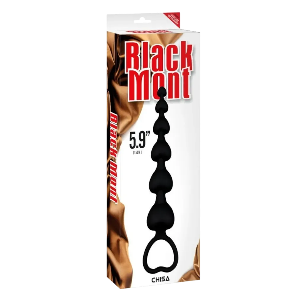 [CN-511489574] Elite Lover`s Beaded 5.9" - Black Mont - Chisa Novelties