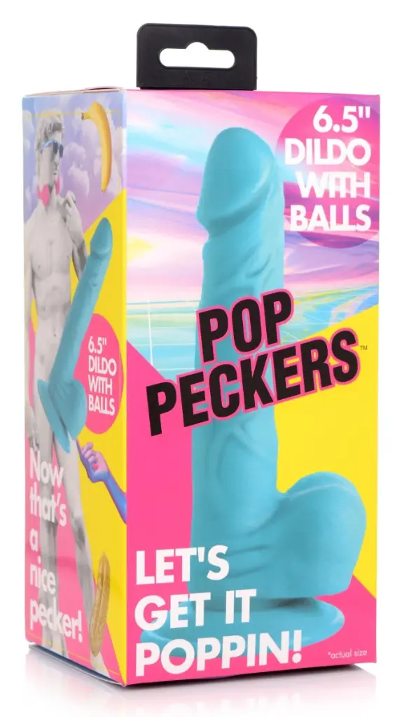 6.5" Dildo with Balls - Pop Peckers