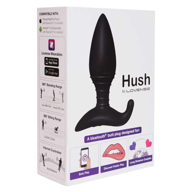 [714449810686] Hush - Lovense - black