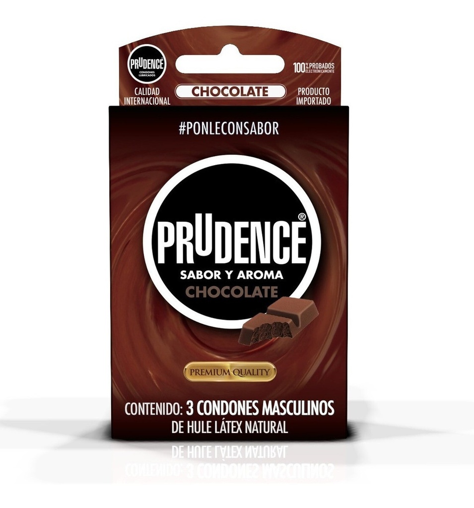 [PD-3-1] Condón Prudence caja c/3 Chocolate