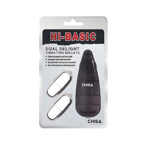 [CN-131508513] Dual Delight Vibrating Bullets - Chisa Novelties (Negro)