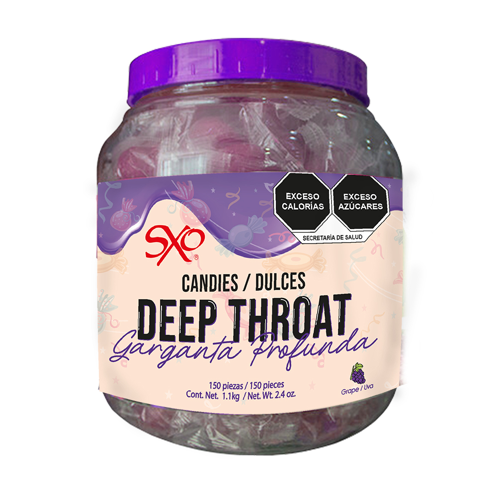 [DGPU150] Dulce Garganta Profunda - SXO (Dulce Garganta Profunda 150 pzs - Uva)