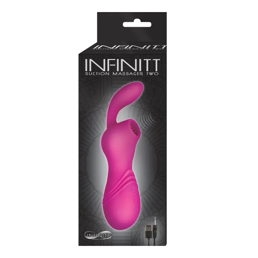 [NT2825-1] Suction Massager Two - Infinitt - NassToys (Rosa)