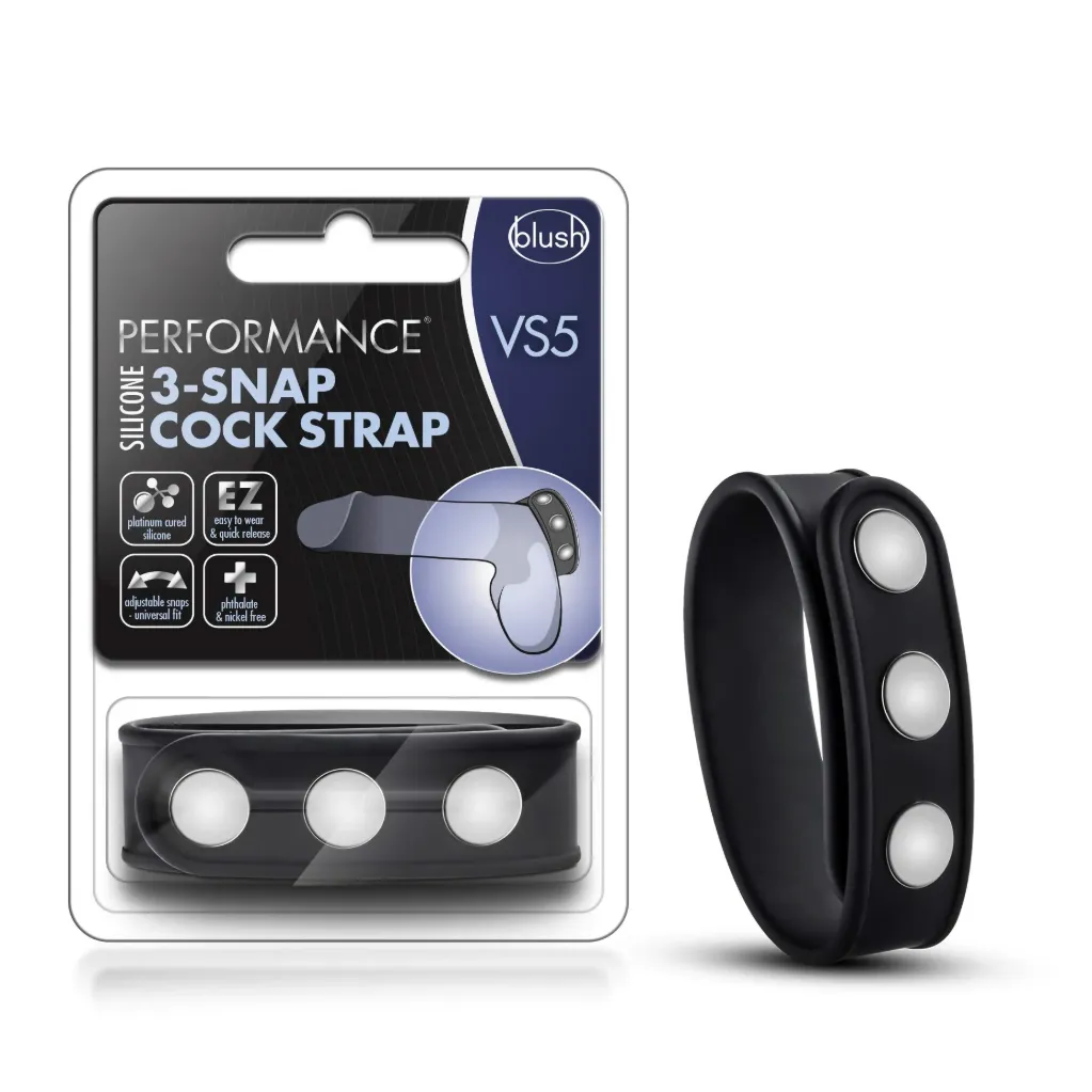 3-Snap Cock Strap - Performance - Blush Novelties