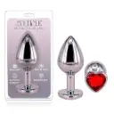 Small Heart Base Metal Anal Plug