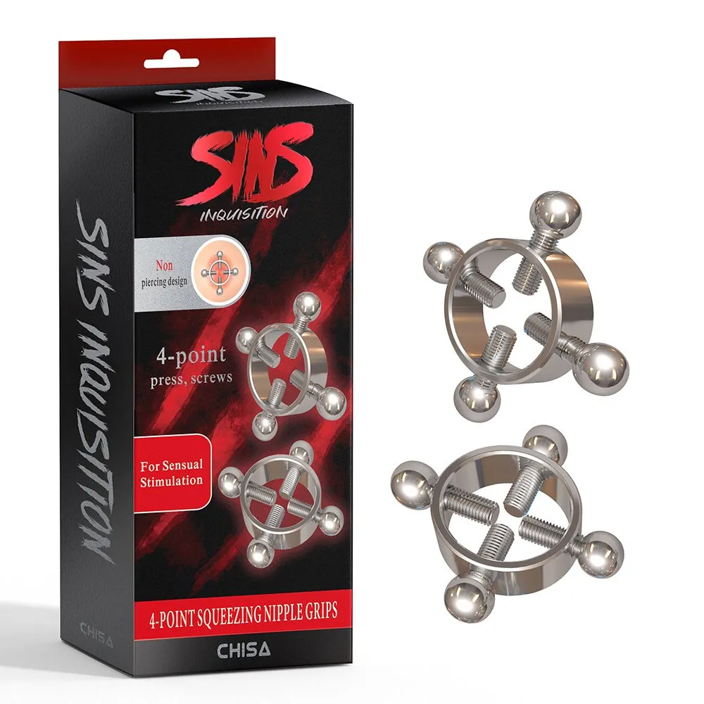 4 Points Squeezing Nipple Grips - SINS - Chisa