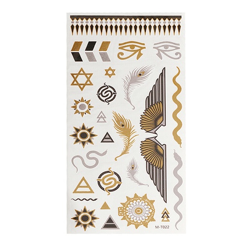 [SS-I-0009] Tatuajes Temporales -Metálicos