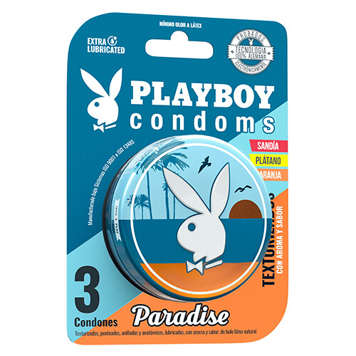 [7506357700011] Condón PlayBoy Paradise-3 Pzs